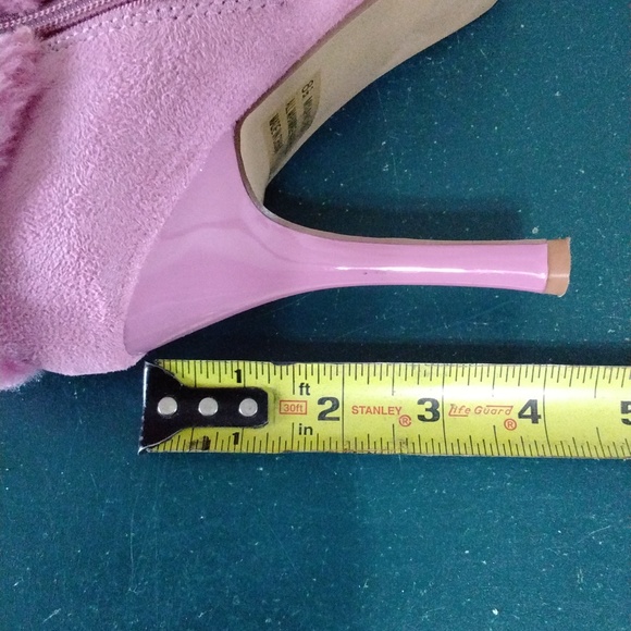 Rouge Milano-56 Mauve Faux Fur Boots Size 8.5 - Picture 5 of 11